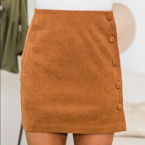 Stand by this love brown skirt